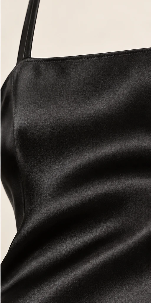 Romy Square-Neck Midi Dress in Black — detail view